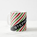 Search for red and white stripes mugs Lines