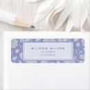 Search for purple tulips return address labels Elegant