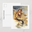 Search for vintage mermaid postcards Siren