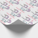 Search for unicorn birthday wrapping paper Pink