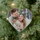 Search for heart shaped christmas tree decorations Mr and mrs