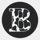Search for initial letter b stickers Black and white