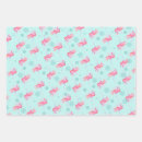 Search for pink flamingo christmas wrapping paper Tropical