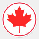 Search for canada maple leaf stickers Red and white