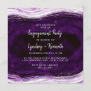 Search for purple and silver engagement party invitations Couple