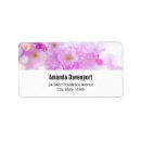 Search for bokeh lights return address labels Pink