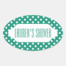 Search for turquoise polka dots stickers White