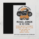 Search for motorcycle party invitations Retro