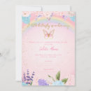 Search for rainbow butterfly invitations Girl