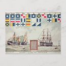 Search for signal flags postcards Ships