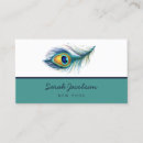 Search for peacock feather business cards Beautiful