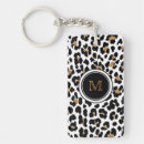 Search for leopard rectangular key rings Animal