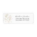 Search for gold lines return address labels Elegant