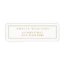 Search for elegant gold monogram return address labels Minimalist