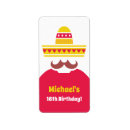 Search for sombrero return address labels Fiesta