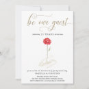Search for beauty and the beast party invitations Be our guest