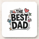 Search for father text coasters Best dad ever