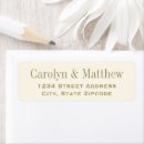Search for ivory wedding return address labels Gold