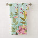 Search for floral bath towels Blue background