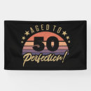 Search for 50th birthday banners 50 years old