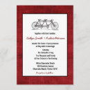 Search for bicycle wedding invitations Red