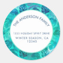 Search for tropical christmas return address labels Hawaii