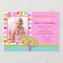 Search for sweet shoppe party invitations Lollipops