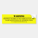 Search for warning bumper stickers Jesus