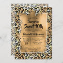 Search for glam sweet 16 invitations Gold