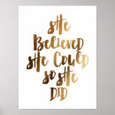 Search for did posters She believed she could