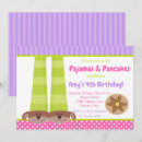 Search for slippers birthday invitations Sleepover