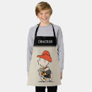 Search for cartoon art aprons Spooky season charlie brown
