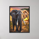 Search for elephant canvas prints Savannah