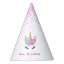 Search for unicorn paper party hats Rainbow