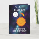 Search for stars and planets birthday cards Astronomy