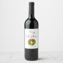 Search for merry christmas wine labels Red and green