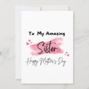 Search for sister mothers day cards Sentimental