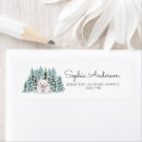 Search for polar bear return address labels Baby shower