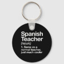 Search for for spanish teachers key rings Student