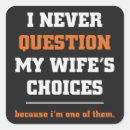 Search for funny questions stickers Wife