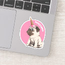 Search for funny ice cream stickers Pug