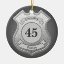 Search for police badge christmas tree decorations 911