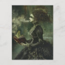 Search for woman reading book postcards Lady
