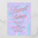 Search for psychedelic birthday invitations Holographic