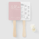 Search for wedding program hand fans Minimalist