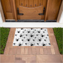 Search for halloween doormats Black and white