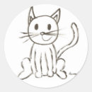 Search for cute cat drawing stickers Adorable