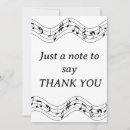 Search for music thank you cards Simple