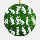 Search for white rabbit christmas tree decorations Green