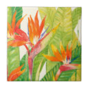 Search for hand painted bird tiles Tropical